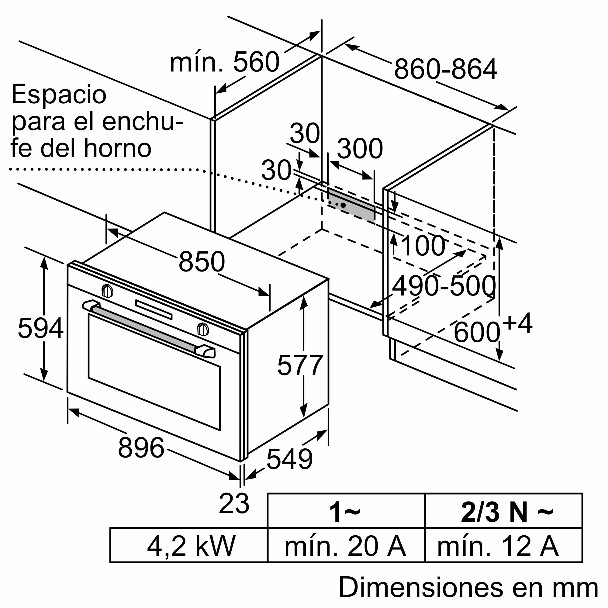 Forno Série 6 90 x 60 cm em aço inoxidável VBD5780S0