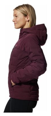 Doudoune Femme Mountain Hardwear Stretchdown Hoody Bordeaux