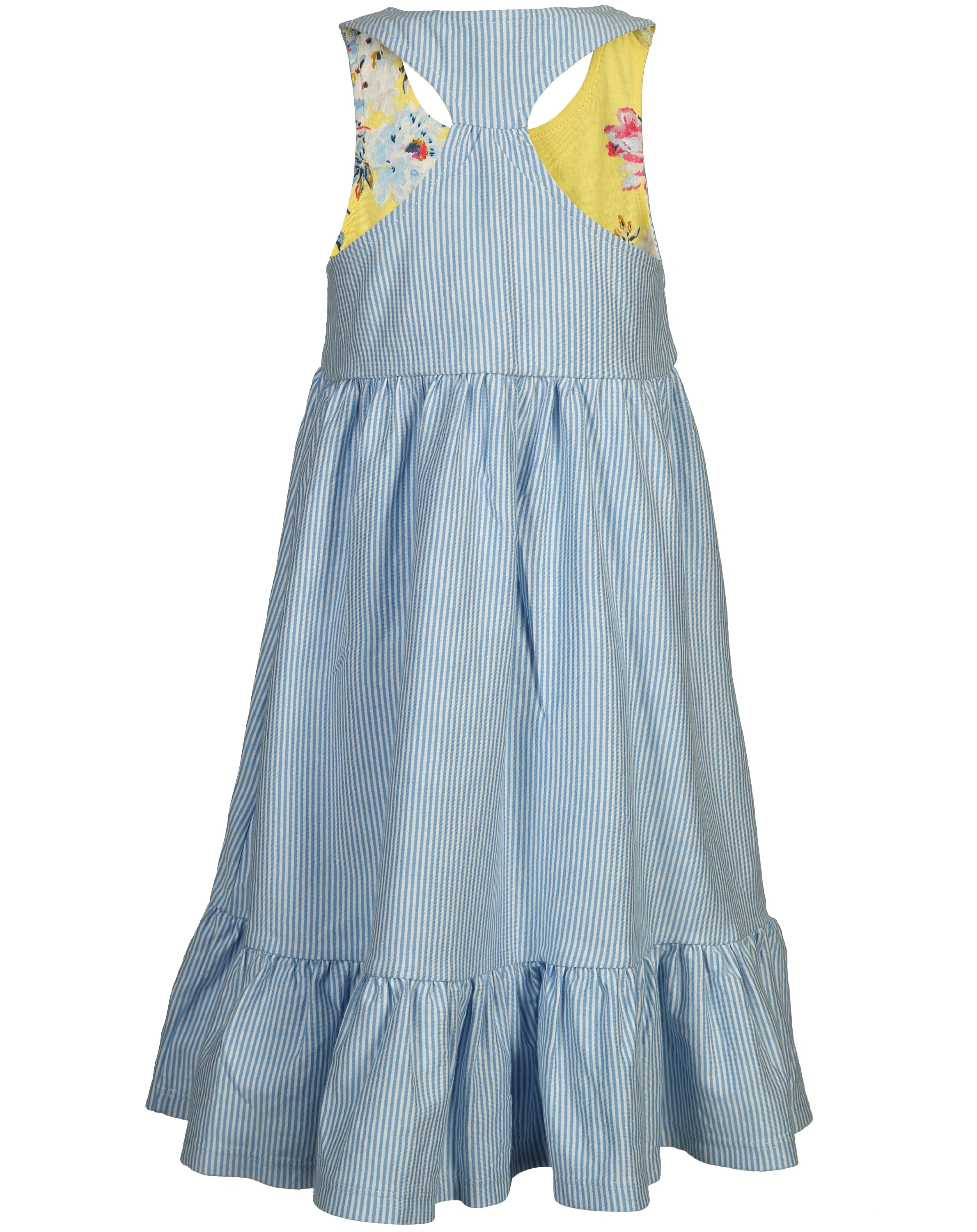 Kleid JUNO - LTBLU gestreift in hellblau