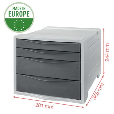 Esselte Colour'Breeze - Module de classement 4 tiroirs - disponible dans différentes couleurs