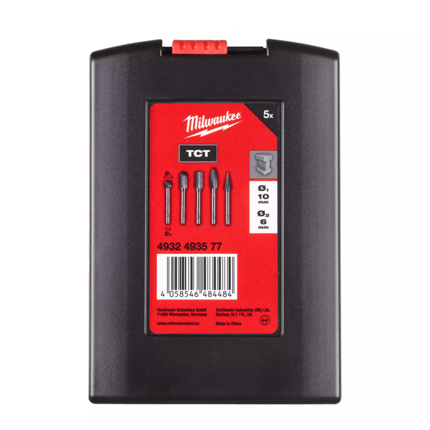 Milwaukee 4932493577 Stiftfrezen set - 6 mm - Carbide - 5 stuks