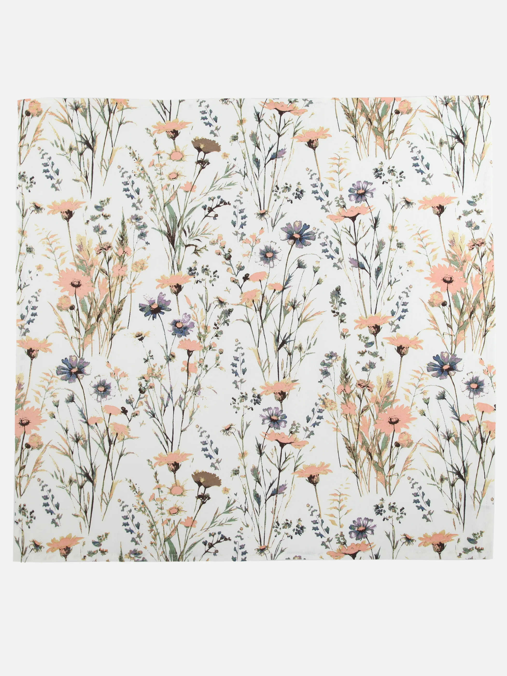 Tischdecke mit Wiesenblumen 80x80cm