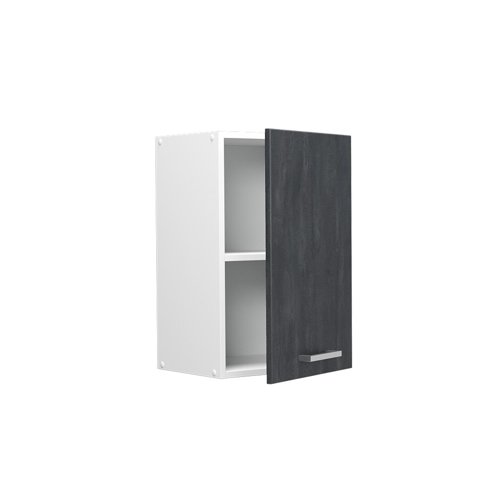 Vicco Hängeschrank R-Line Schwarz Beton Weiß 40 cm