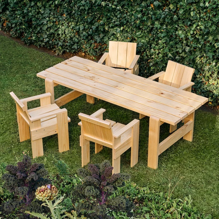 HAY - Crate Lounge Chair, L 77 cm, pine