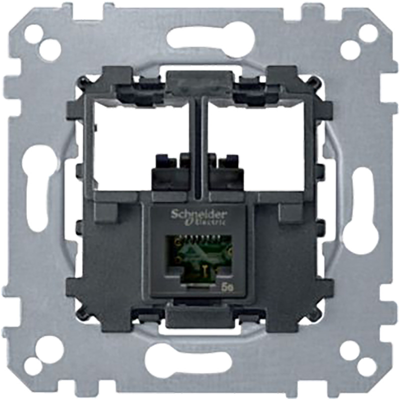 Schneider Electric Sokkel UTP RJ45 1V Cat6 1-voudig
