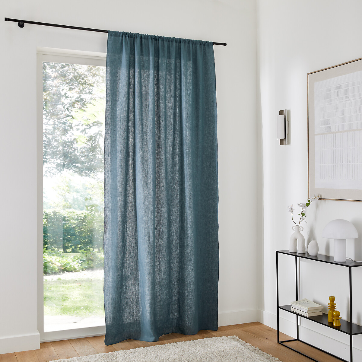 LA REDOUTE INTERIEURS<br>Painel de cortina em linho lavado, Onega