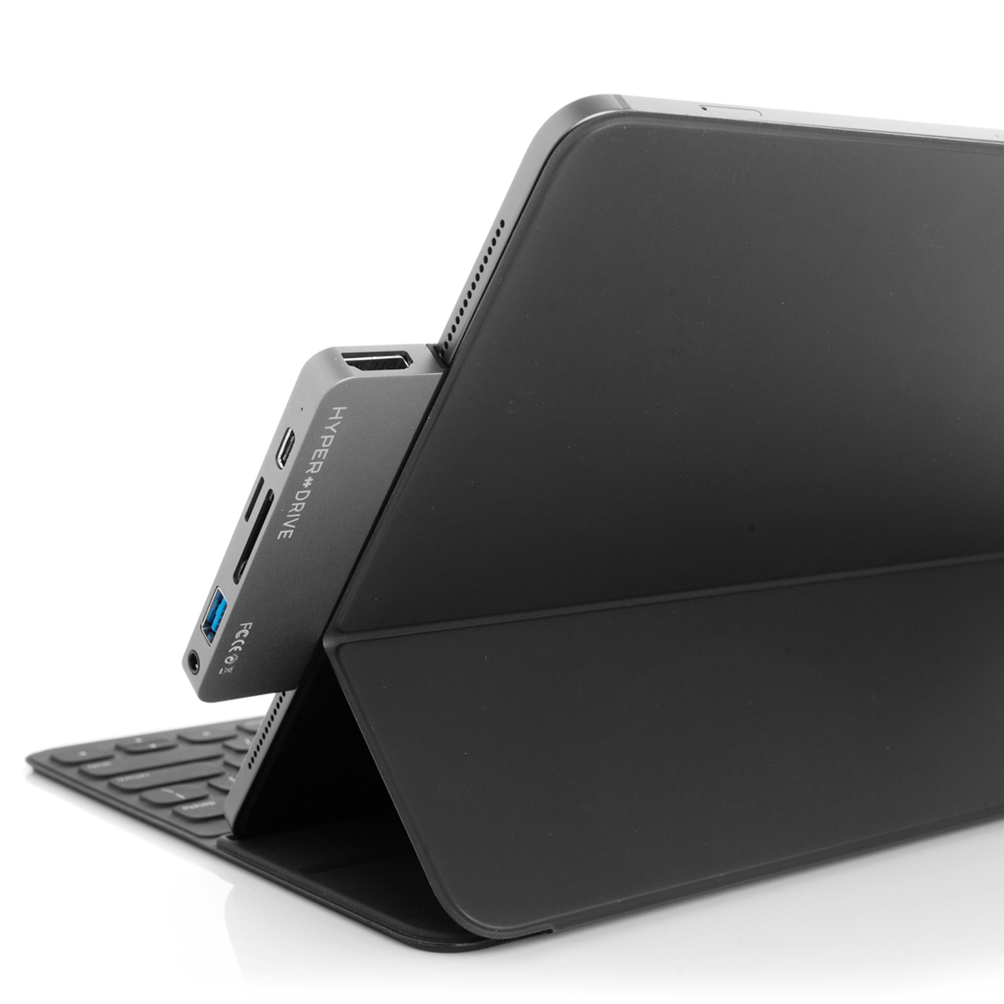 Hyperdrive 6-in-1 Multiadapter for iPad med USB-C