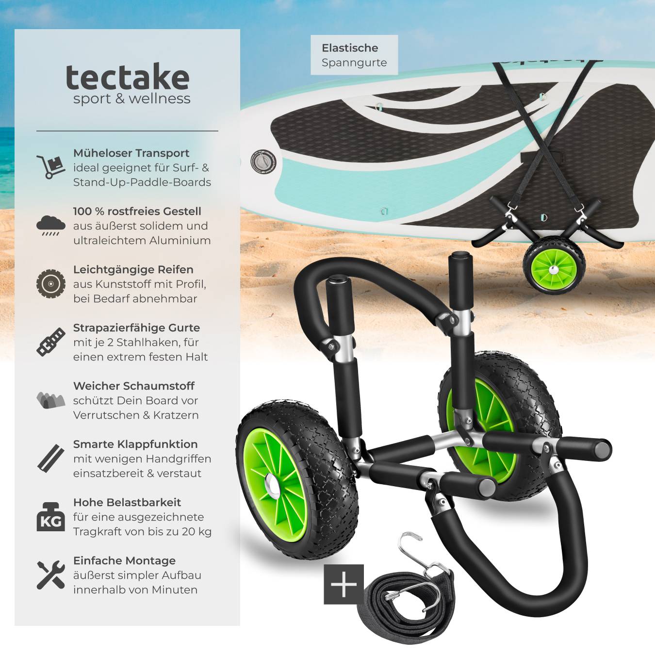 Surfboard Transportwagen WaveWheel