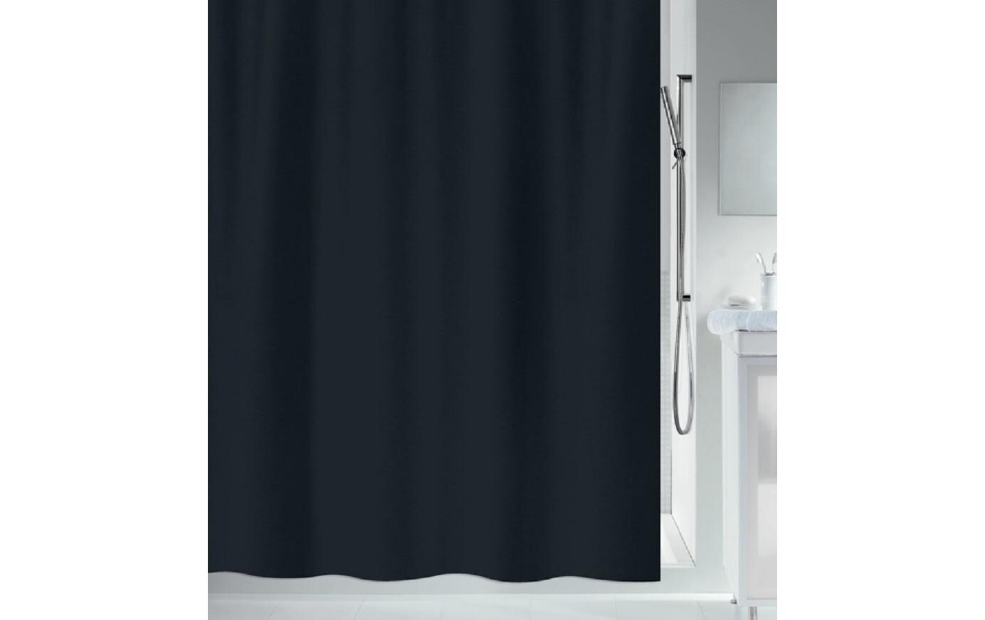 Duschvorhang Primo 120 x 200 cm, SchwarzBadevorhang aus Polyester