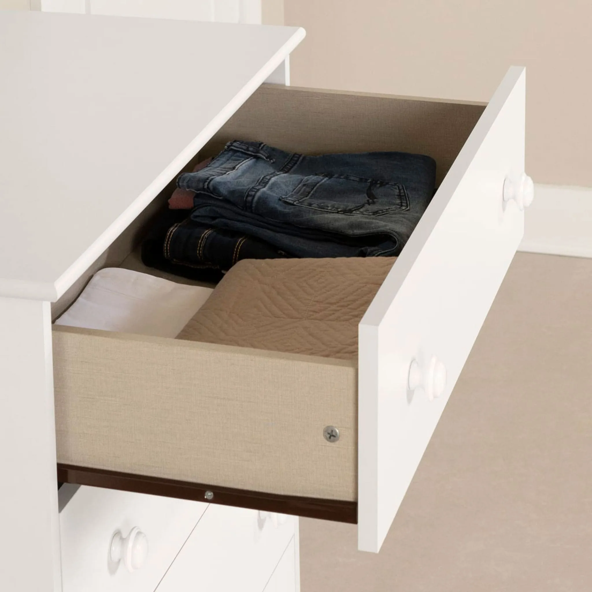 South Shore Commode 4 Tiroirs Angel - Blanc Solide