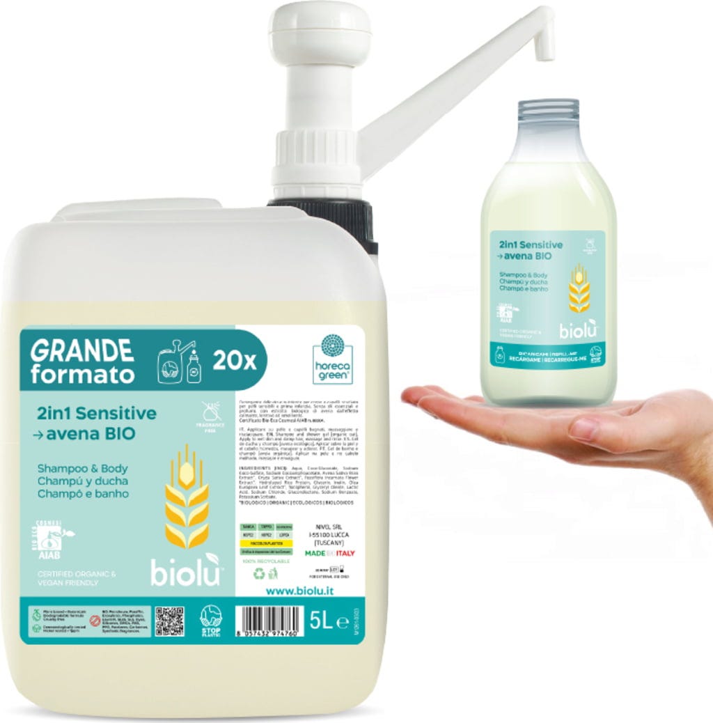 biolù  2in1 Shampoo & Duschgel Sensitiv, 5 l