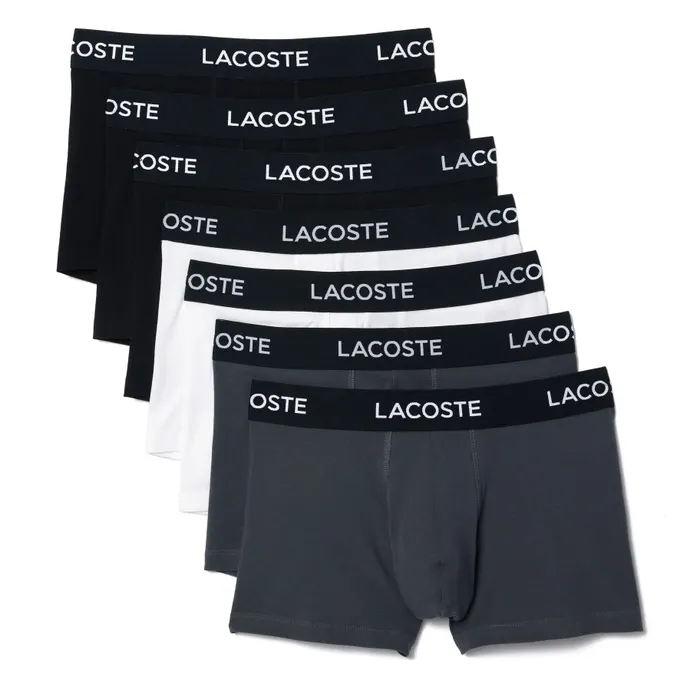 Lacoste Logo Waist Trunk Boxershorts Heren (7-pack)