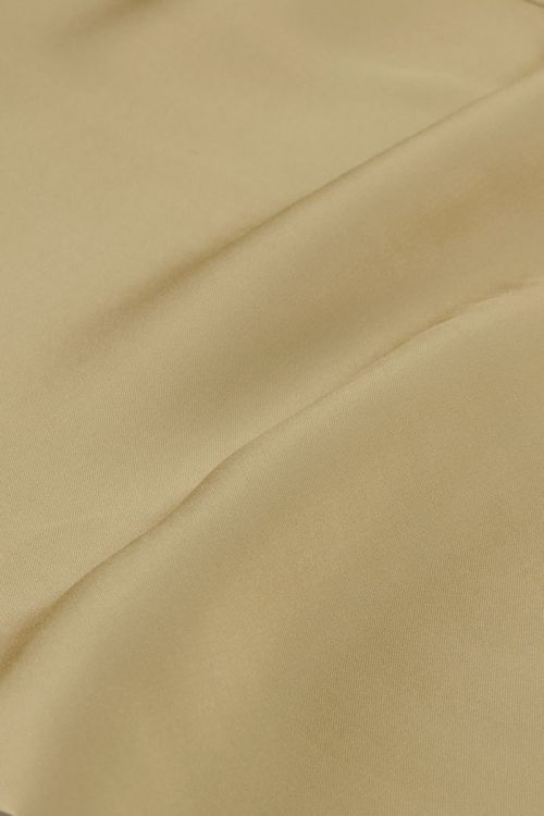 Olijfgroene pantalon satijnen look