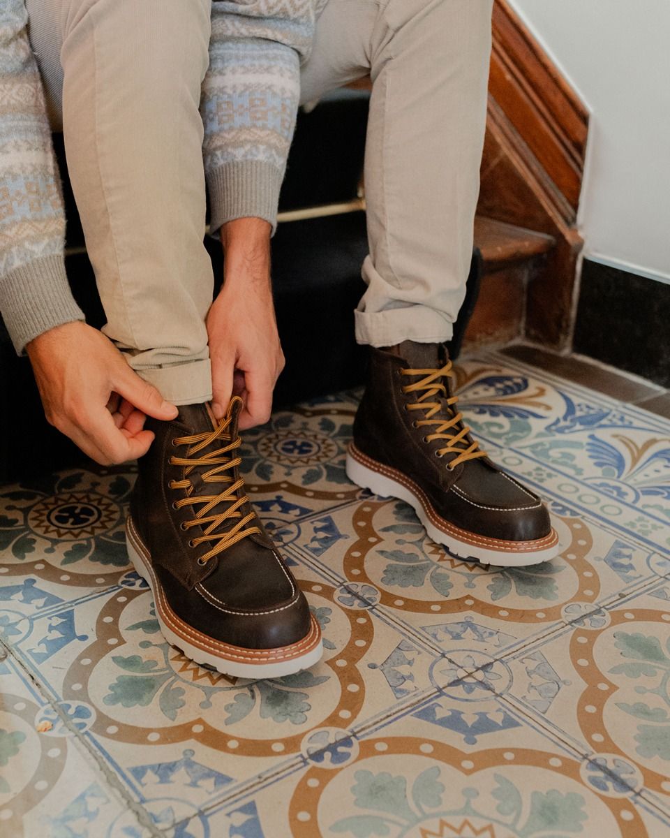Kebo DK7010 Bruin Heren Veterboots
