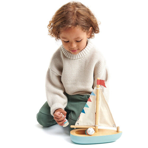 Tender leaf toys zeilboot sailaway