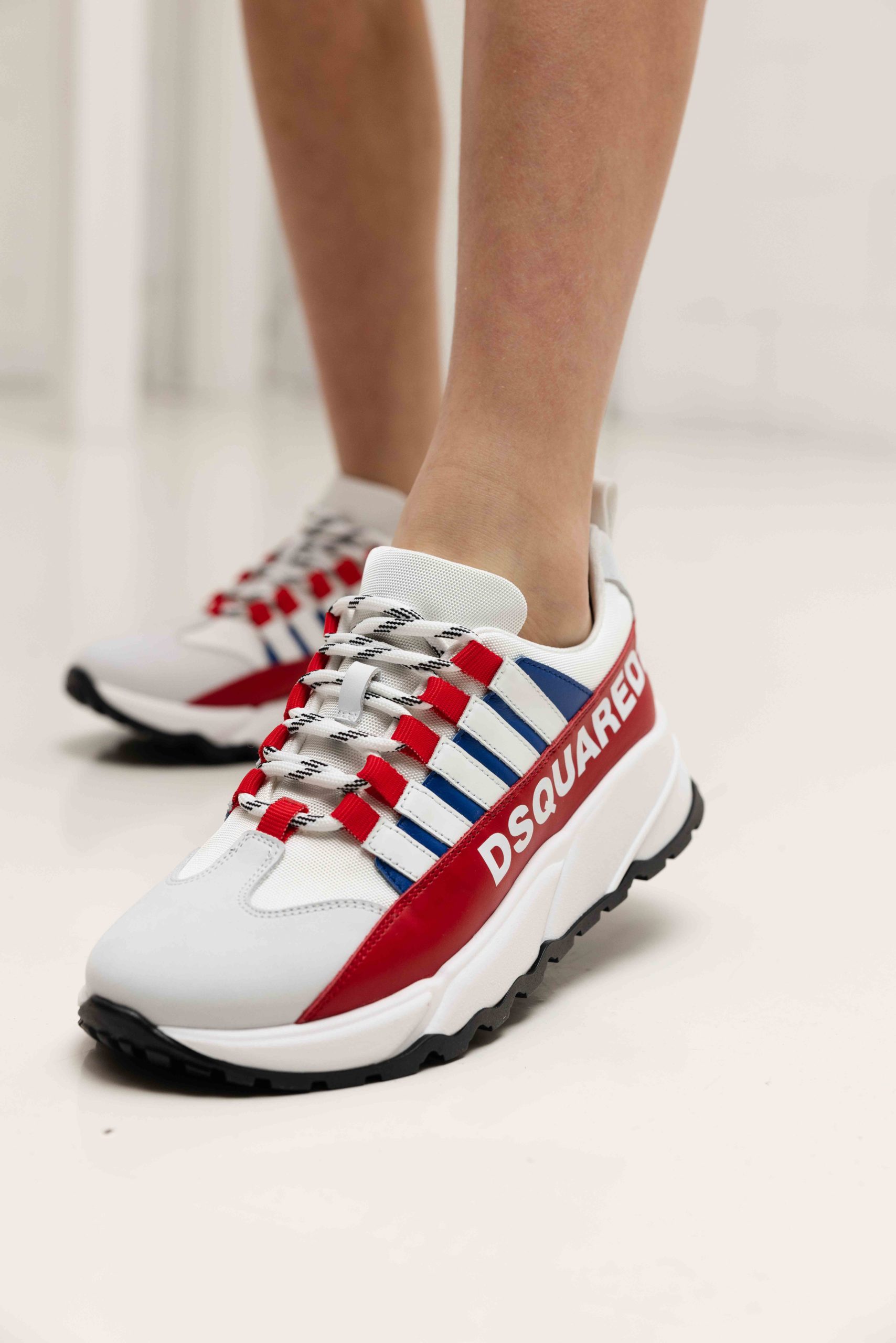 Dsquared2 80197 02 Sneakers Kids Wit/Rood