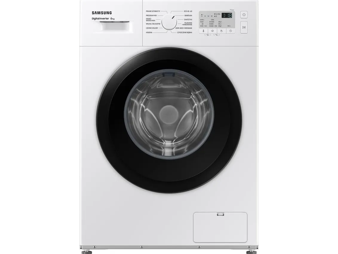 Samsung WW3000AM WW60A3120BH - Vaskemaskine - bredde: 59.5 cm - dybde: 40 cm - højde: 85 cm - frontbetjening - 6 kg - 1200 rpm - hvid
