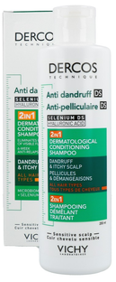 Vichy Dercos Anti Dandruff 2in1 Dermatological Shampoo & Conditioner 200ML