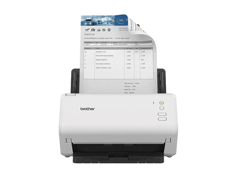 Brother ADS-4100 - Dokumentscanner - Dual CIS - Duplex - A4 - 600 dpi x 600 dpi - op til 35 ppm (mono) / op til 35 ppm (farve) - ADF (60 ark) - op til 5250 scanninger pr. dag - USB 3.0, USB 2.0 (Host)