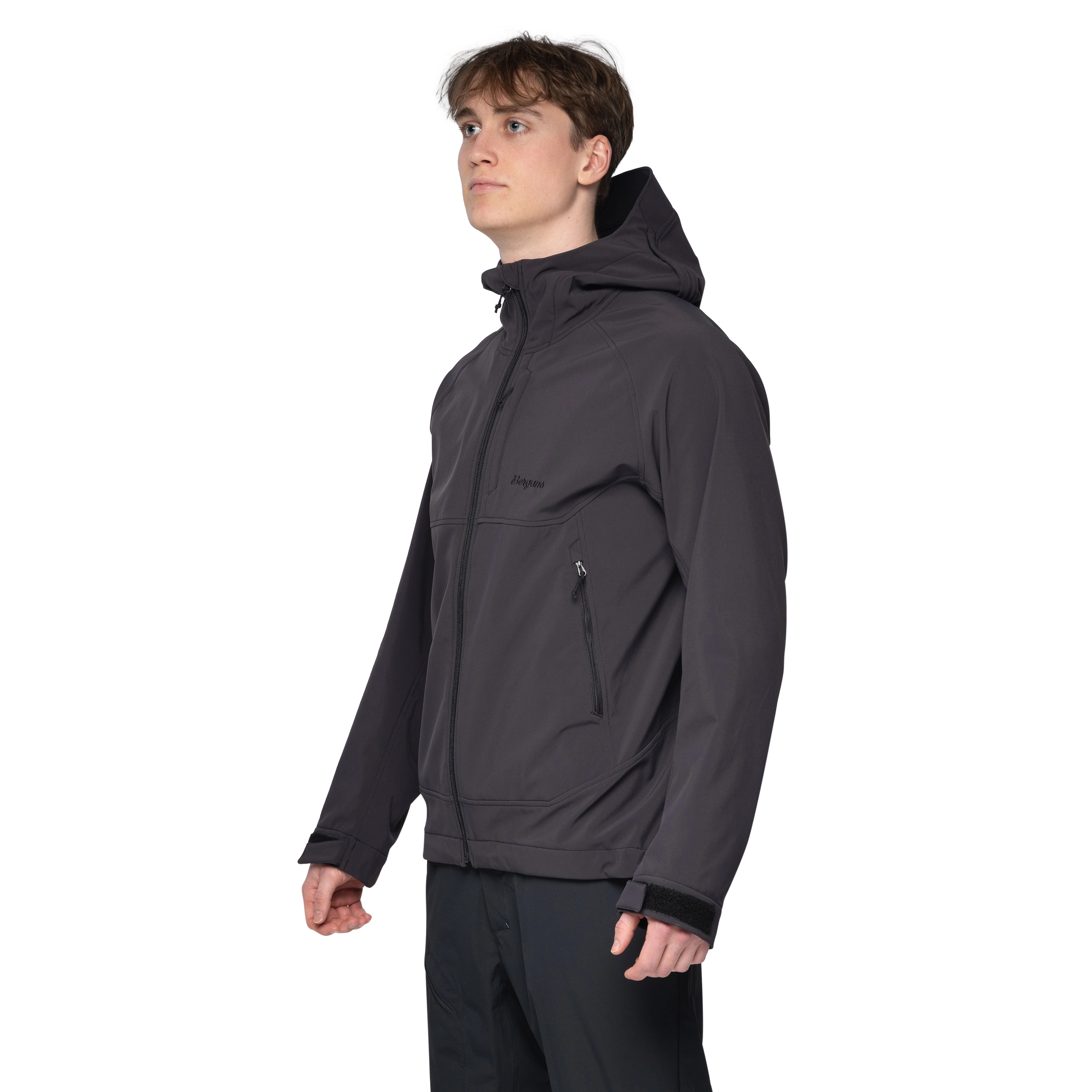 Vaagaa Softshell Jacket Hood Men Black