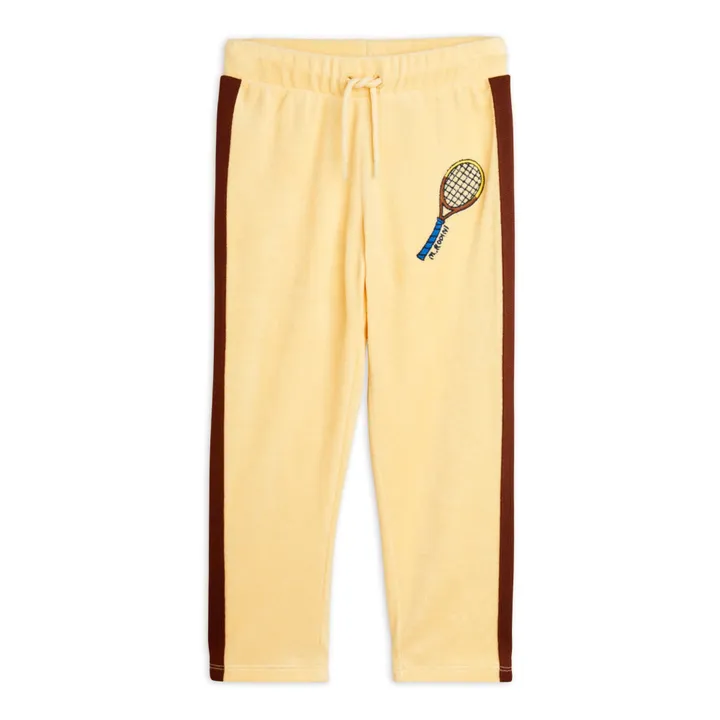 Mini Rodini Pantalon Tennis Eponge Bio | Jaune pâle