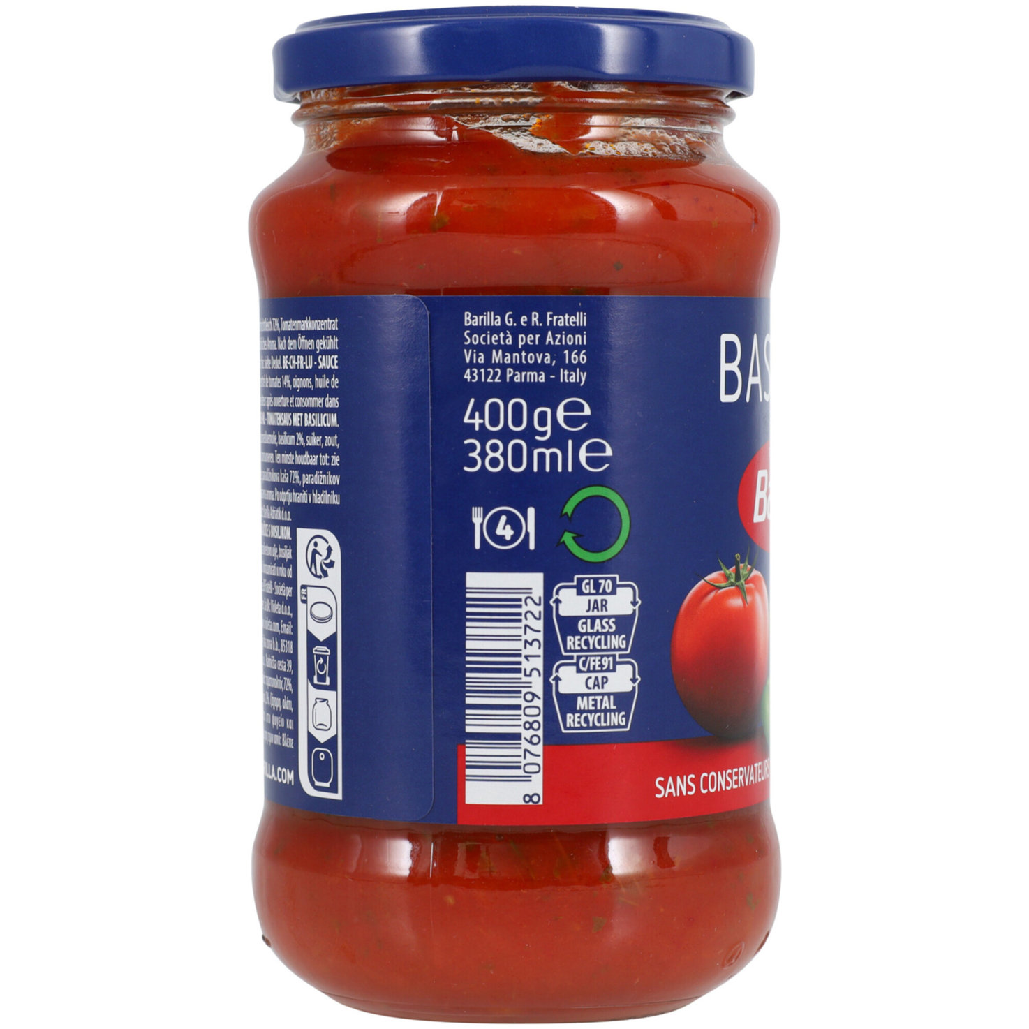 Barilla Tomatensauce Basilikum