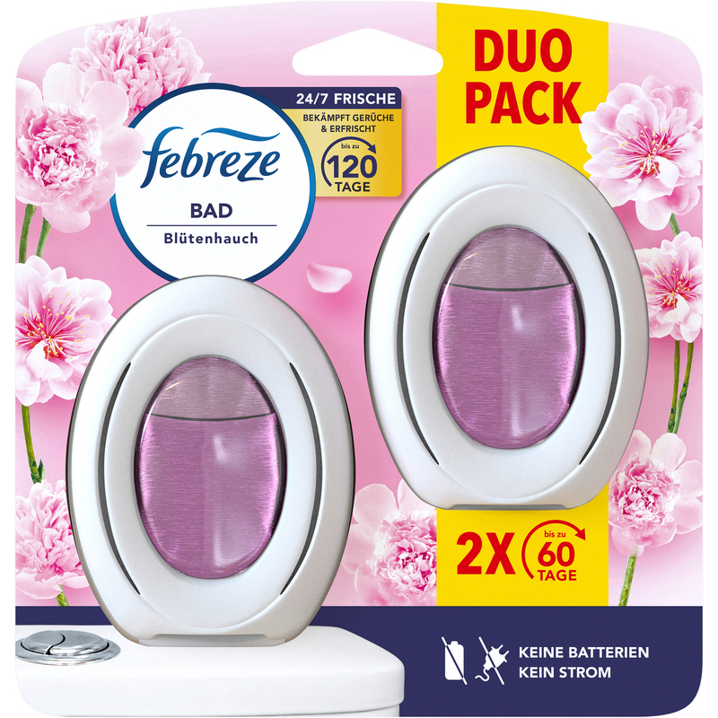 Febreze Bad Lufterfrischer Blütenhauch Duo, 0.008 l