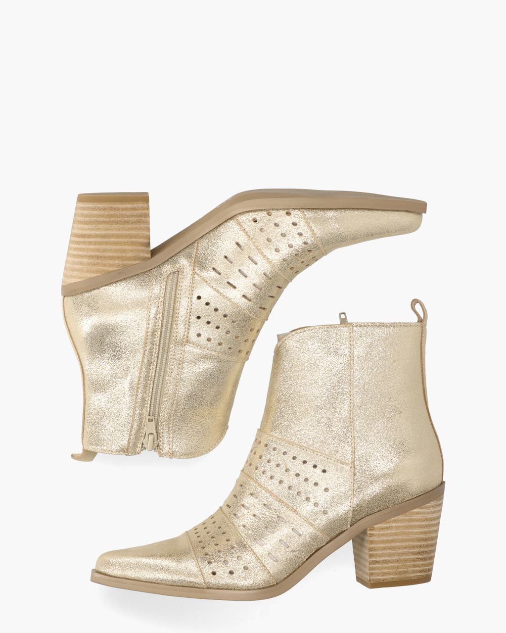 Di Lauro Wilanda Goud Dames Enkelboots
