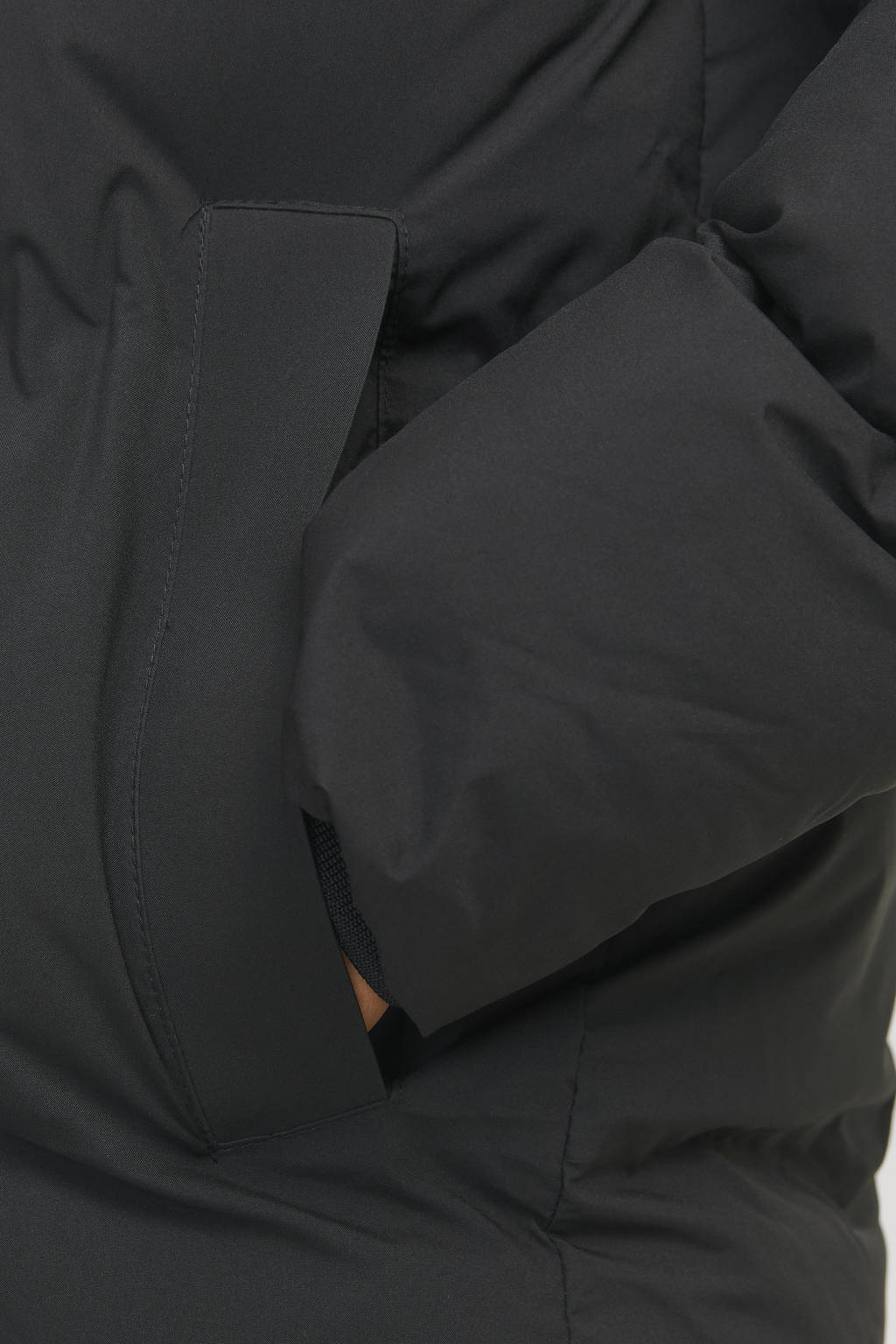 JACK & JONES gewatteerde winterjas JJPAYNE zwart