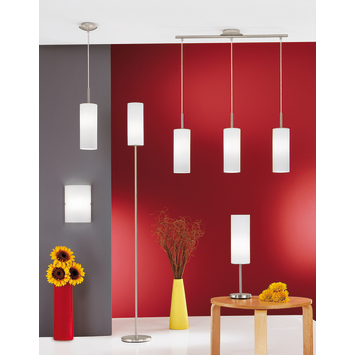 EGLO hanglamp Troy nikkelmat Ø10,5 cm