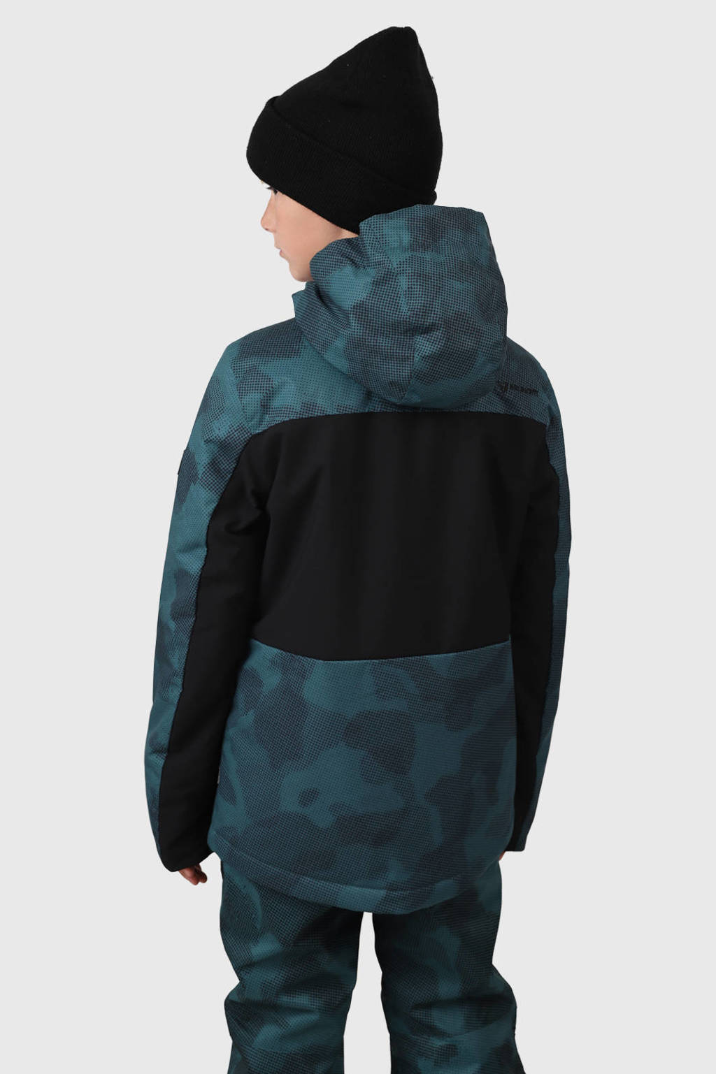 Brunotti ski-jack Aratiny-Gradient petrol/zwart