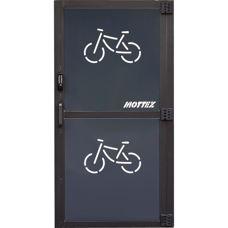 Abri vélo sécurisé Modèle 5x5m Décor Roseau