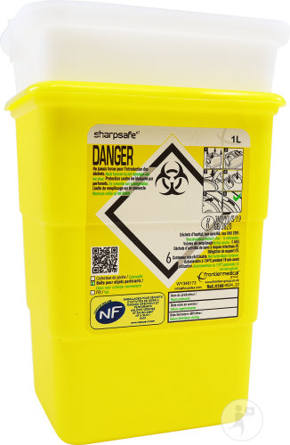 Sharpsafe Conteneur Aiguilles Jetable 1l Pièce 1 (4160)