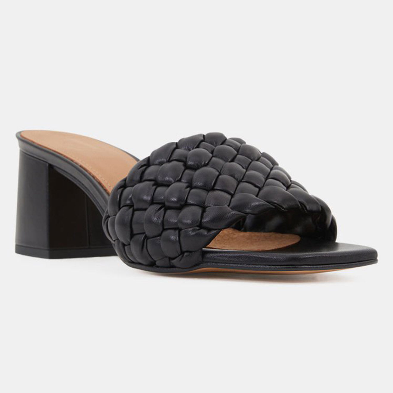Flattered Mules en Cuir Odessa noires - Talon 5.5 cm
