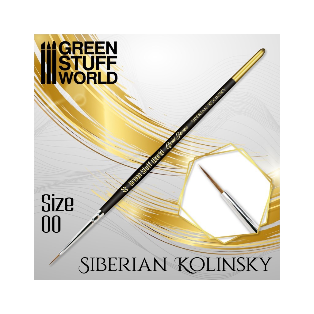 Gold Séries : Pinceau Kolinsky Sibérien - 00