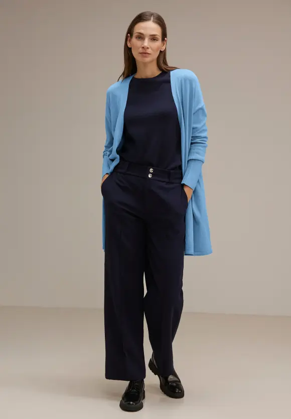 Langer Cardigan - gentle blue