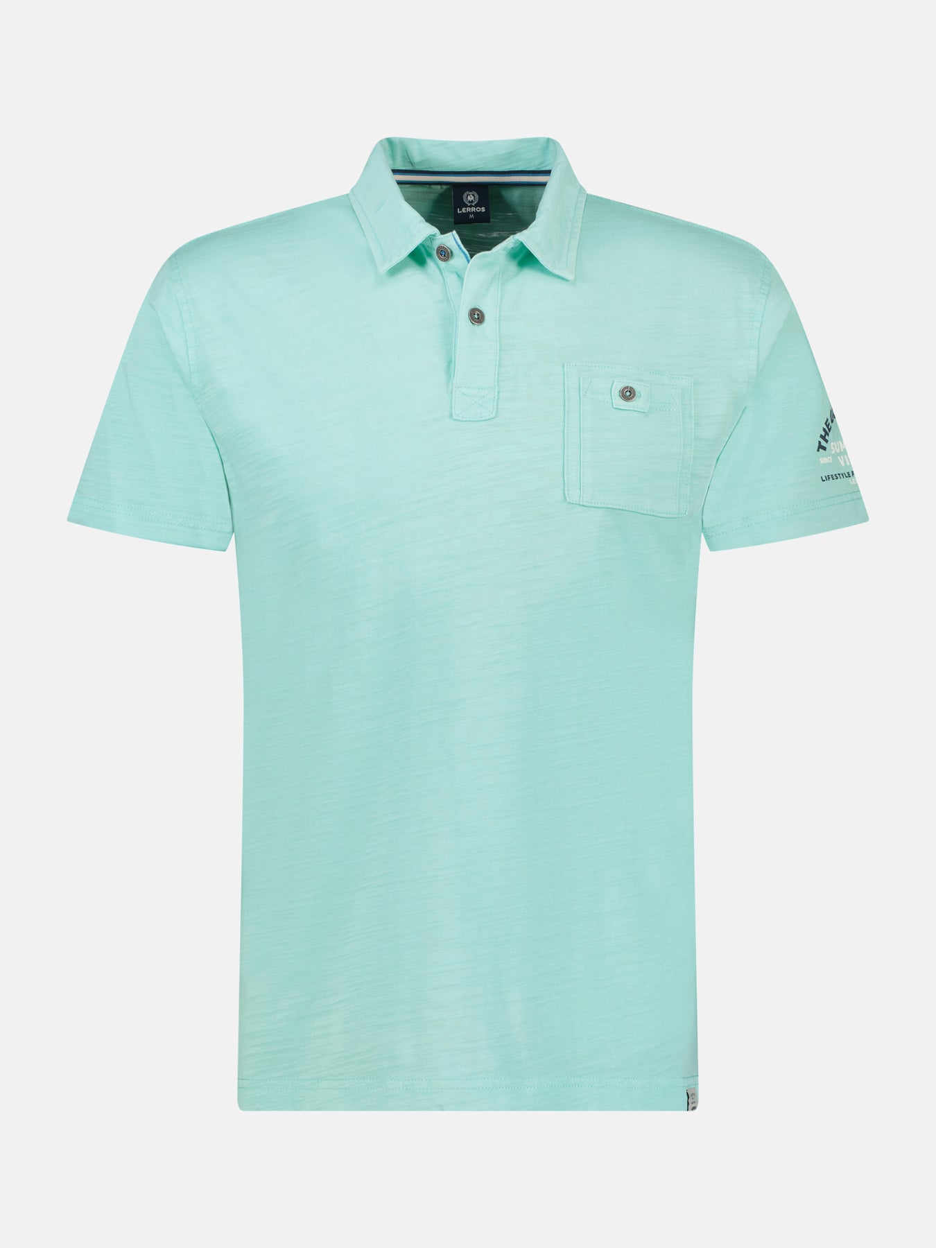 Poloshirt in weicher, gewaschener Jerseyqualität