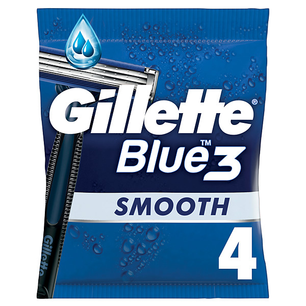 Rasoirs jetables Gillette Blue 3, le blister de 4