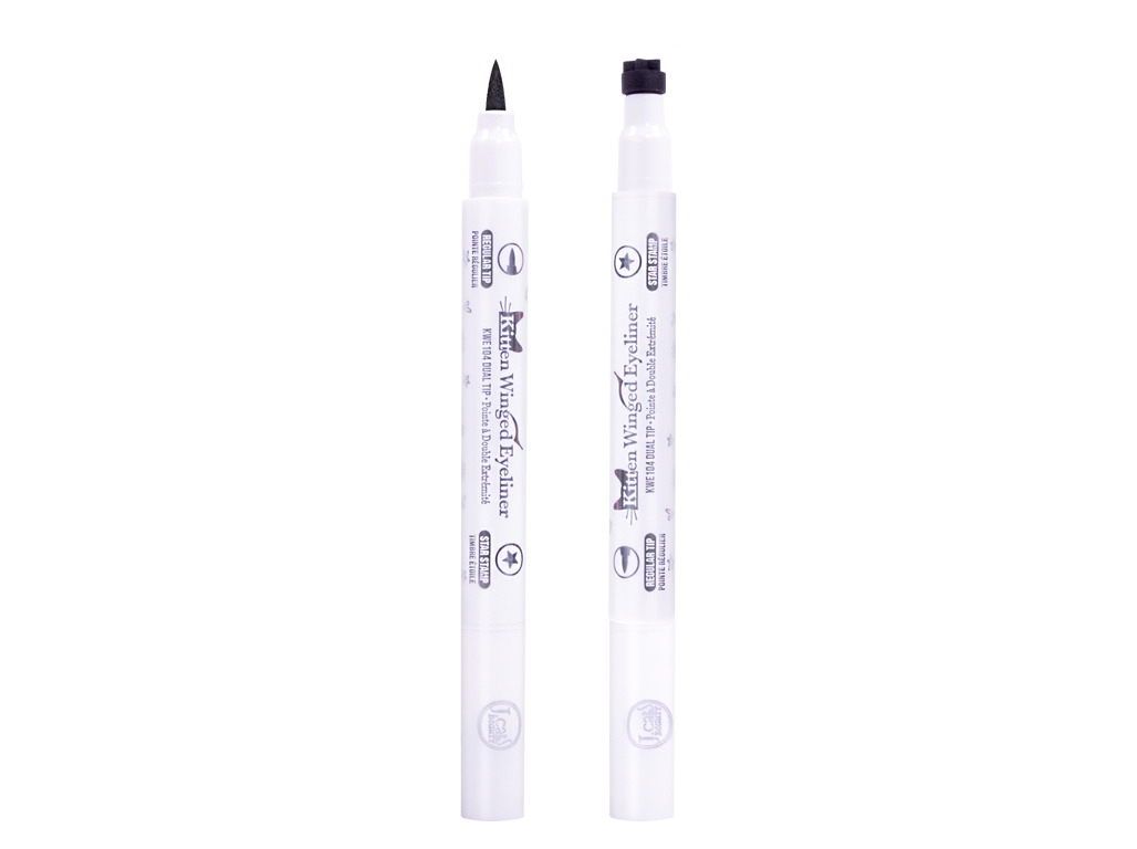 DELINEADOR OLHOS JCAT KITTEN WINGED DUAL TIP