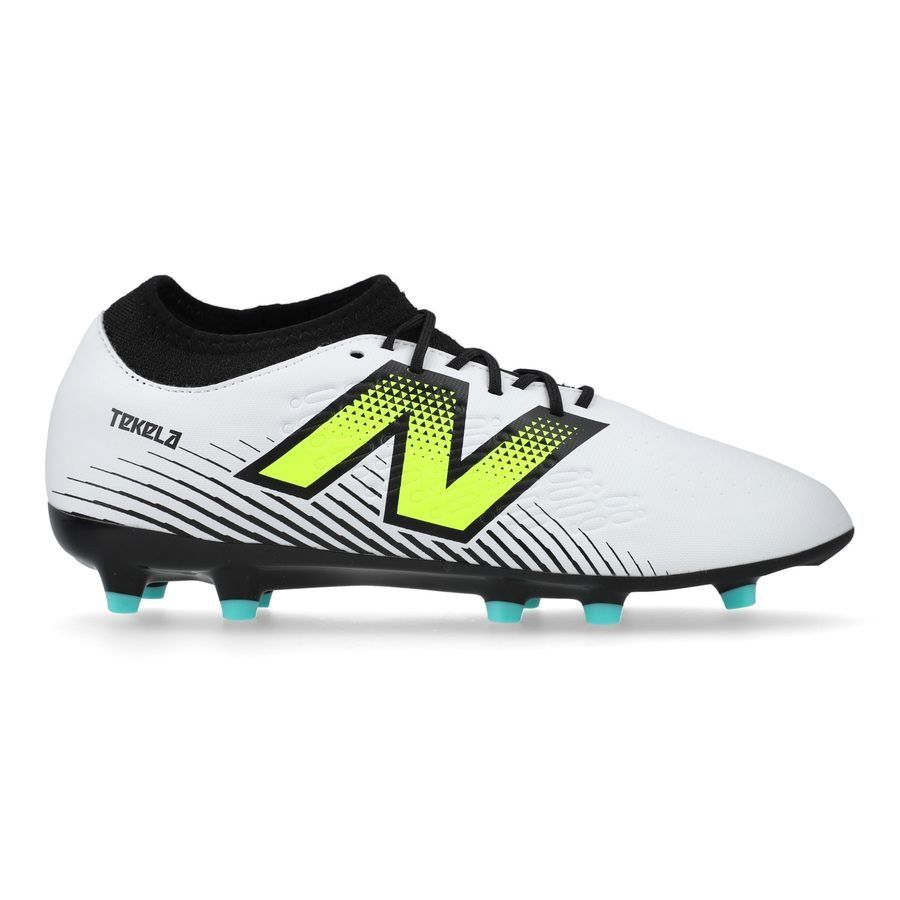 New Balance Tekela V4 Magique FG - Blanc/Violet/Jaune Fluo