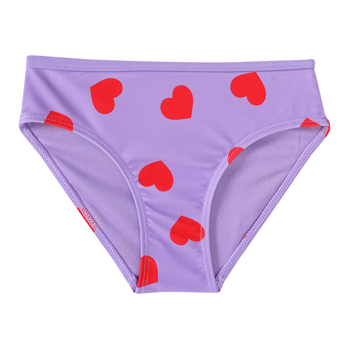 Famy Mädchen Bikini mit Herz-Allover helllila
