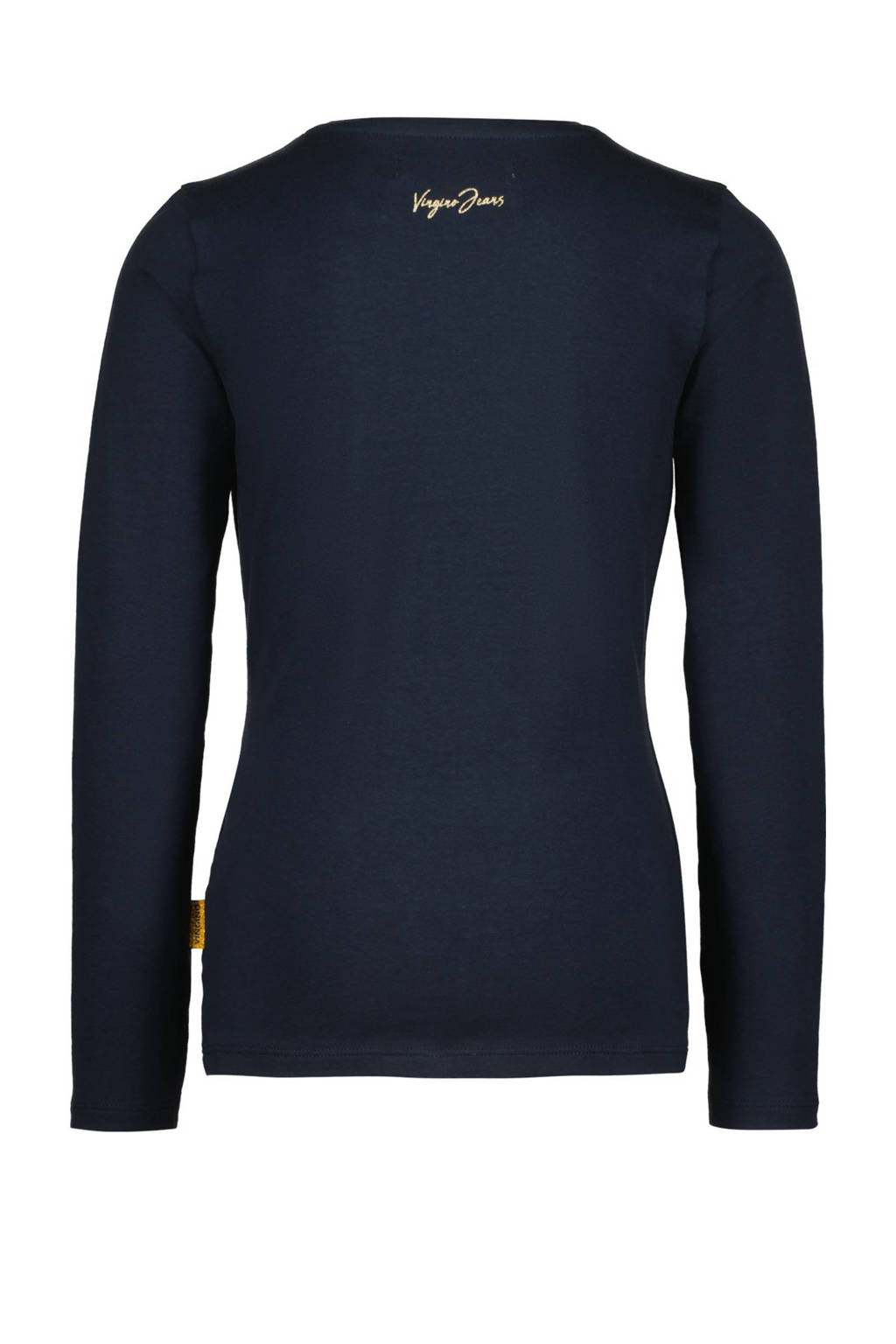 Vingino longsleeve Janna met tekst blauw