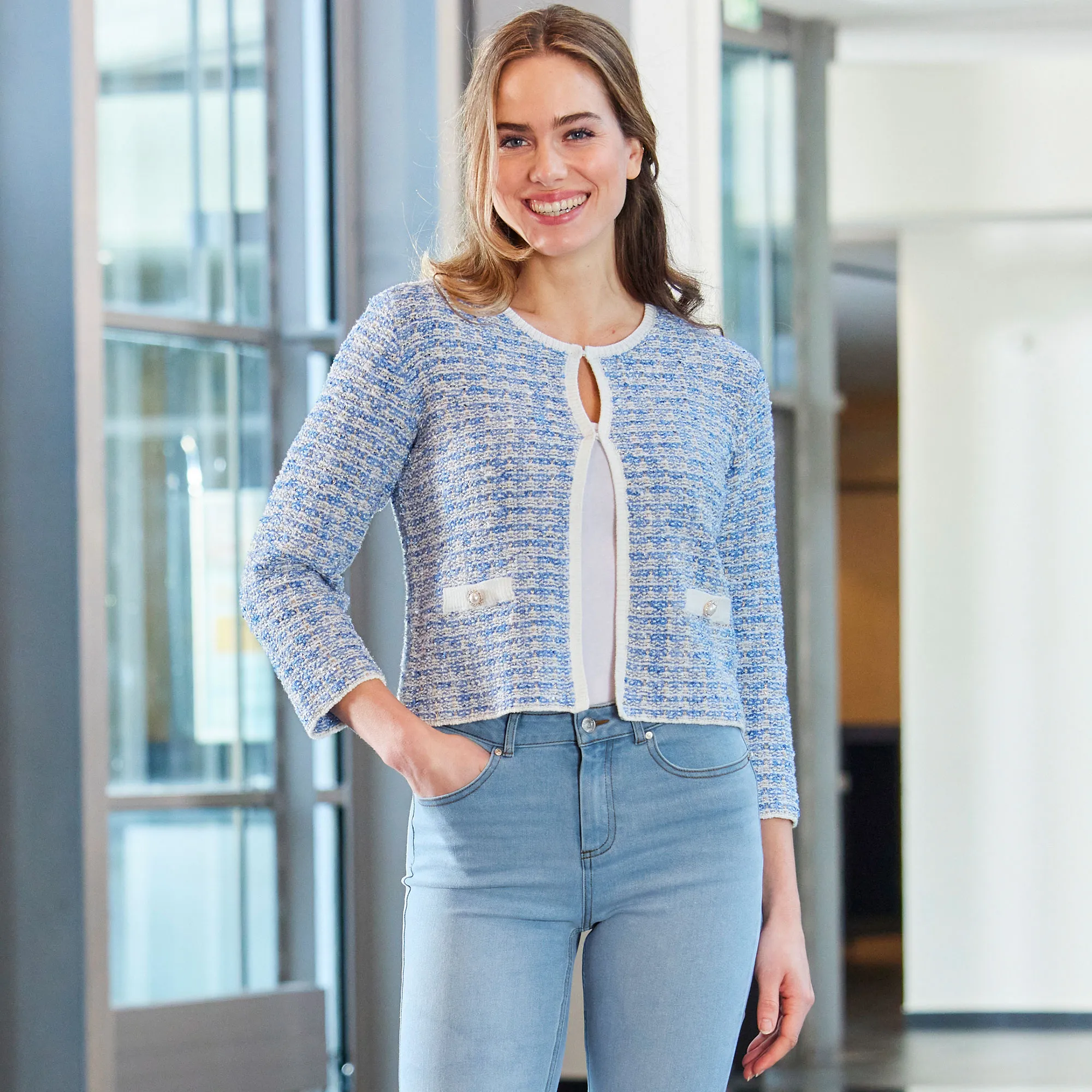 Damen-Strickblazer