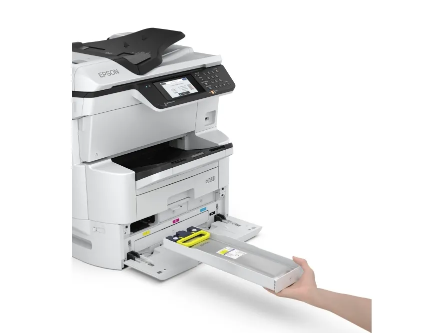 Epson WorkForce Pro WF-C878RDWF - Multifunktionsprinter - farve - blækprinter - A3 (297 x 420 mm) (original) - A3 (medie) - op til 22 spm (kopiering) - op til 24 spm (udskriver) - 335 ark - 33.6 Kbps - Gigabit LAN, Wi-Fi(n), USB 3.0, USB 2.0 vært