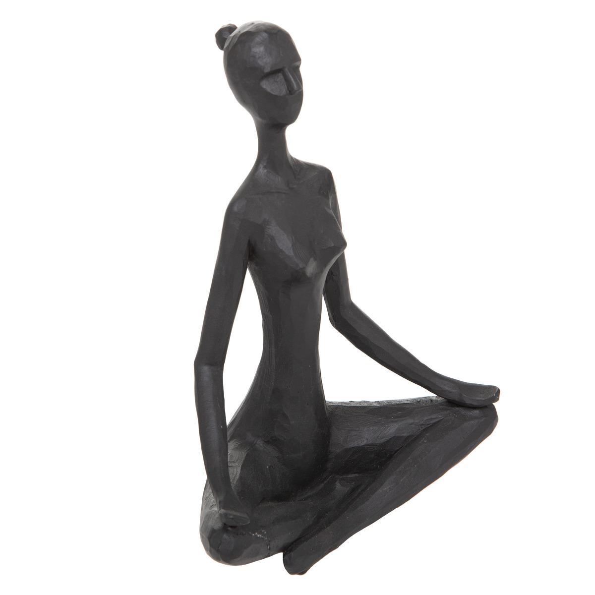 STATUE YOGA RESINE LINA H.22CM