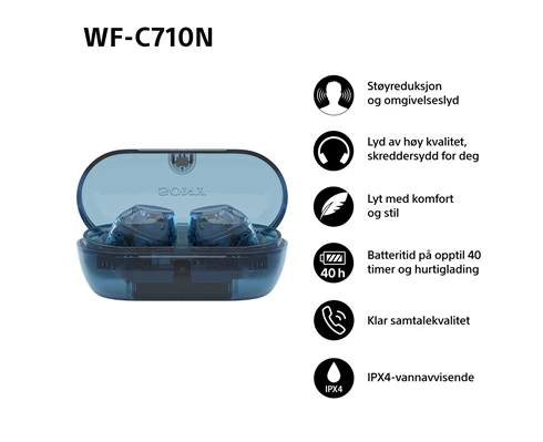 Sony WF-C710 - Glass Blue