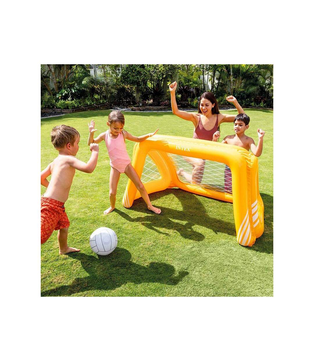 Jeu de Piscine Flottant  WaterPolo 81cm Jaune