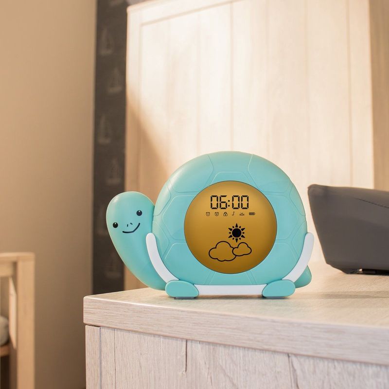 LUVION - Schildpad - Slaaptrainer - Kinderwekker - Nachtlamp - Witte Ruis