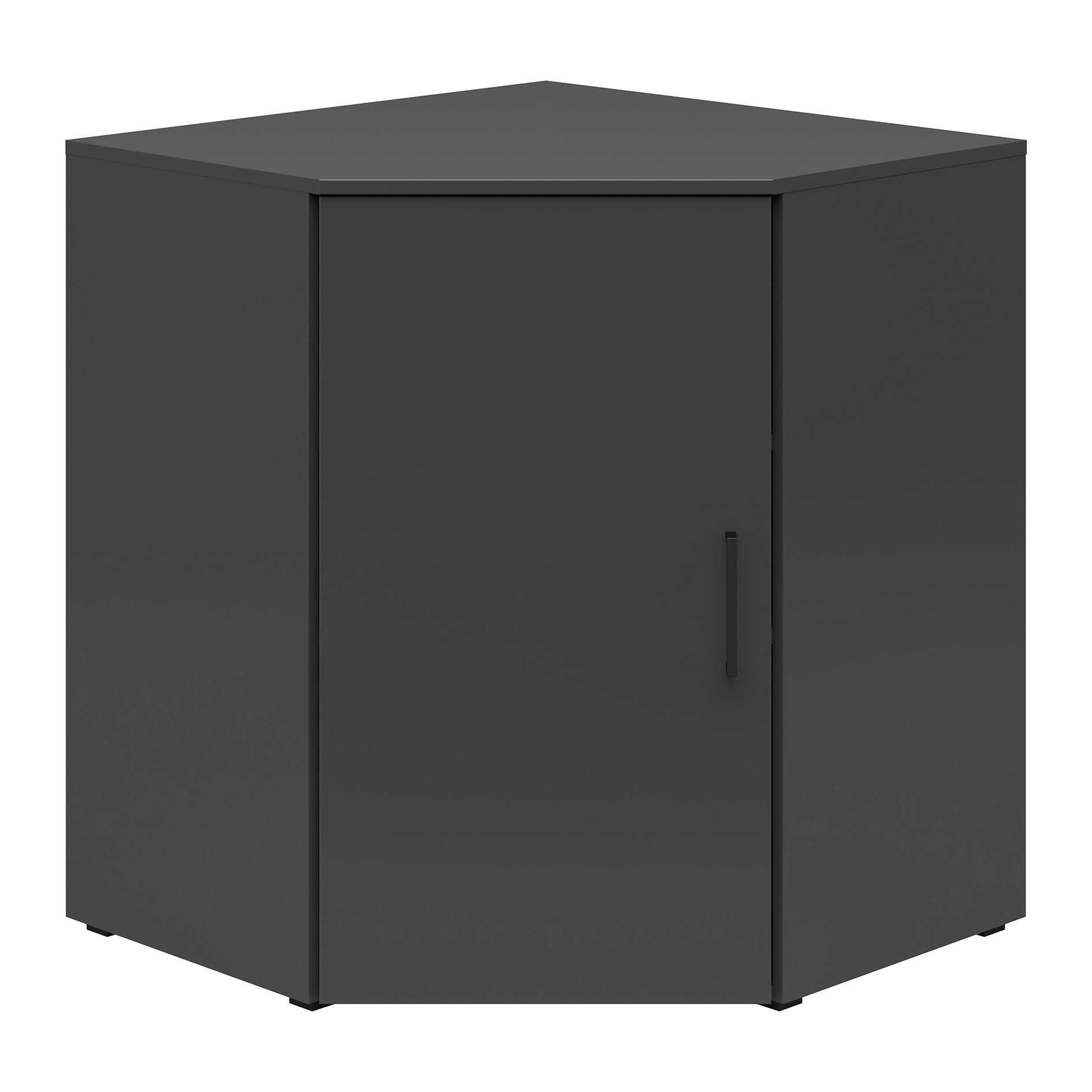 Eck-Kommode - anthrazit - 73 cm breit