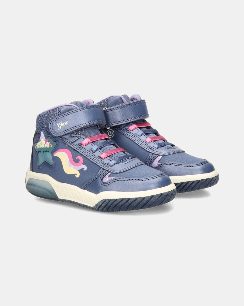 Geox J Inek Klittenbandschoenen  - paars